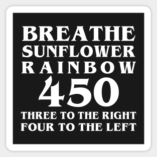 Breathe Sunflower Rainbow Sticker